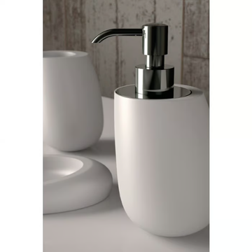 KLEISS SET WHITE - Countertop Vetro Freddo® soap dish by Glass Design - view 3